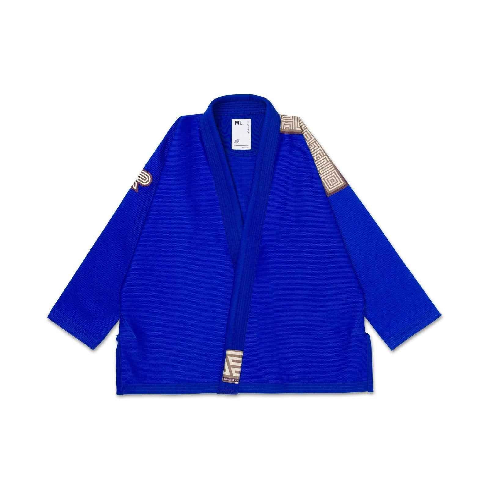 Albino and Preto POC Herringbone Classic Blue Jiu-Jitsu Gi